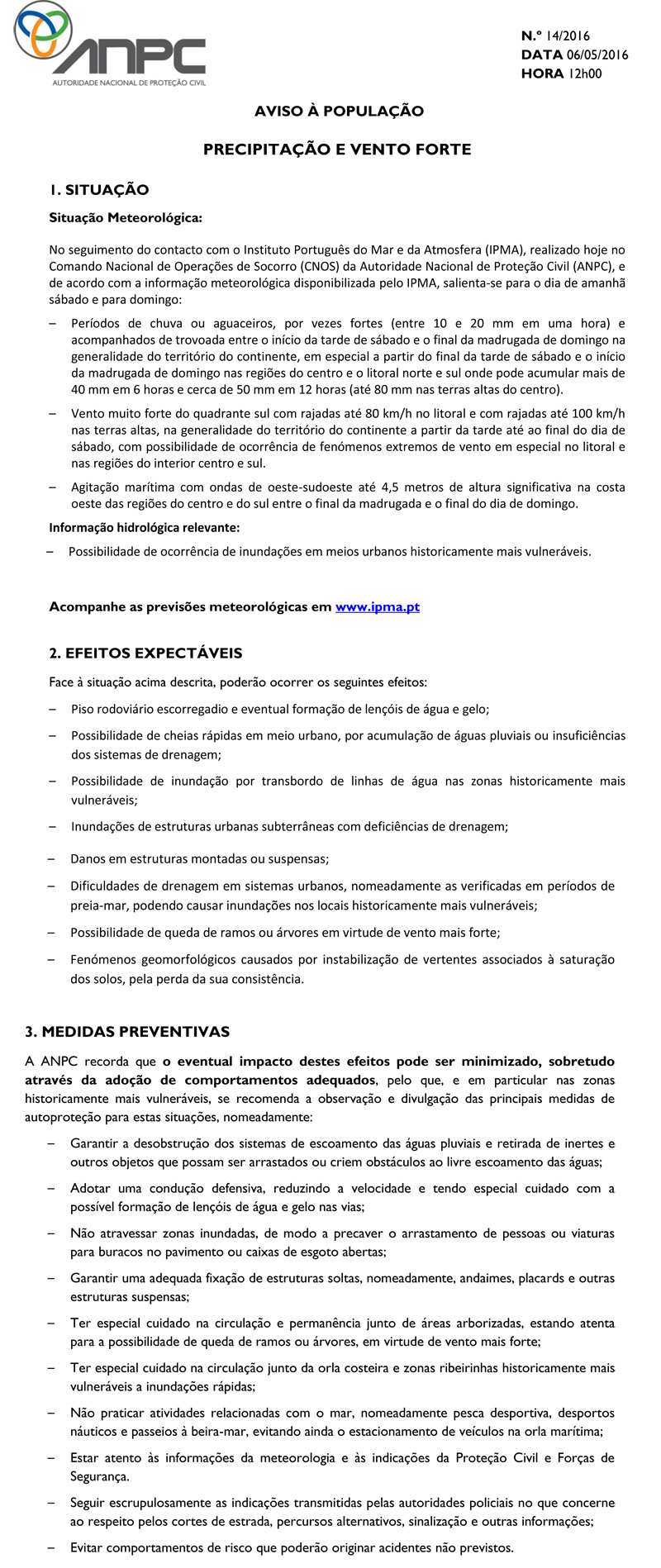 AvisoProtCivil06.05.2016