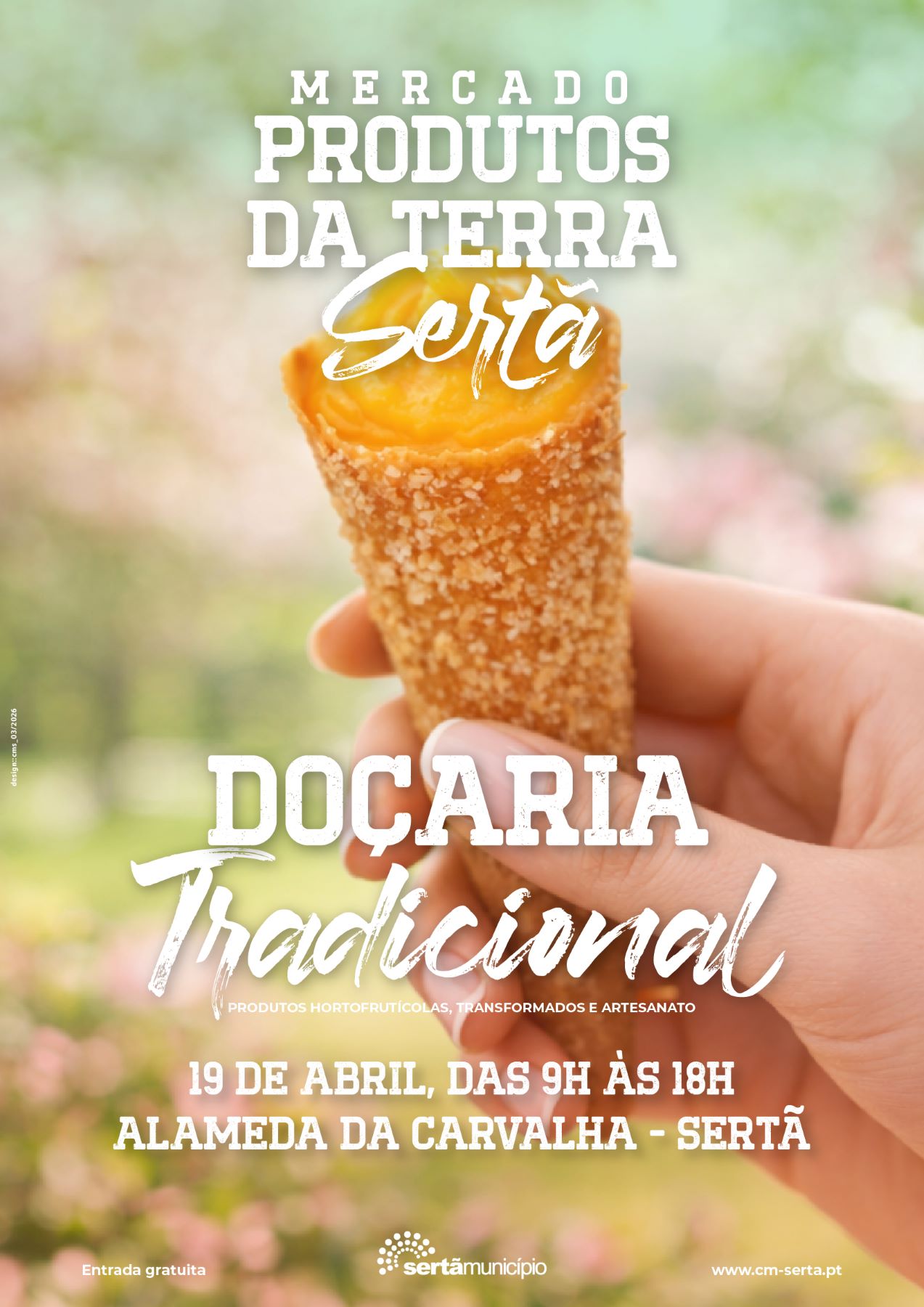 Cartaz Mercado Produtos da Terra - Sertã - Edição abril 2026