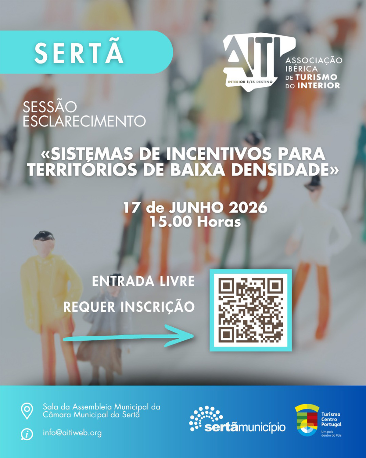 Sessão Informativa - Sistemas de Incentivos para territórios de baixa densidade - Sertã - junho 2026