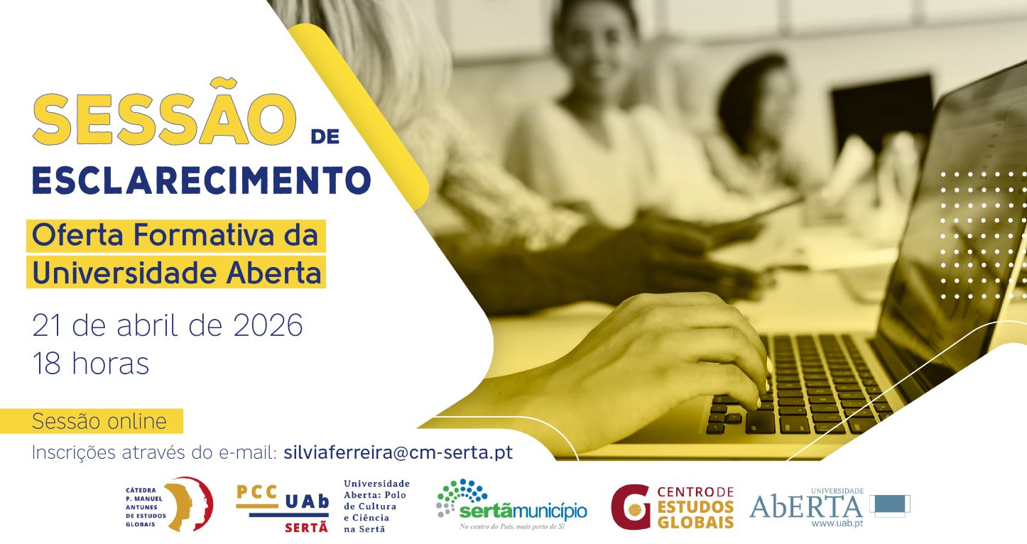 Sessão de Esclarecimentos sobre a oferta formativa da Universidade Aberta