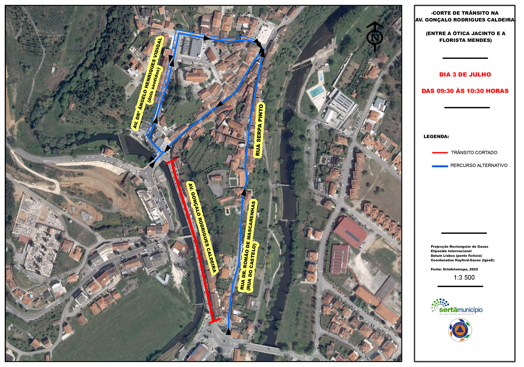 Corte AvGoncaloRodriguesCaldeira