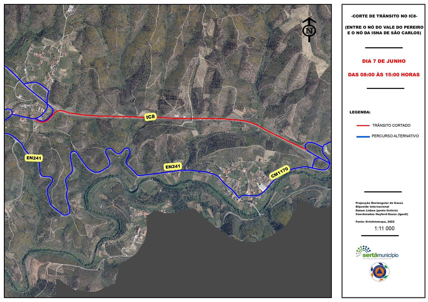Corte Transito IC8 Simulacro