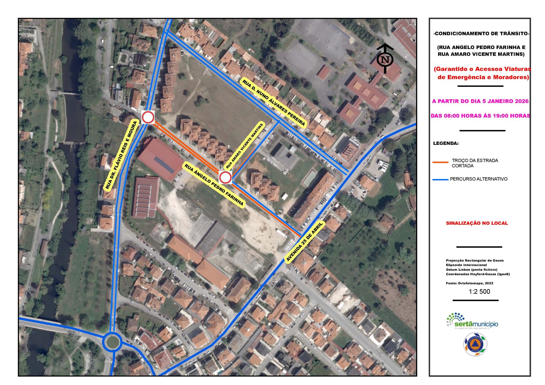 Mapa de Condicionamento de Trânsito - Rua Ângelo Pedro Farinha - 2ª Fase