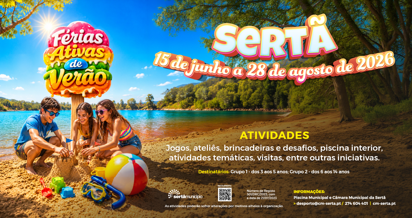 Férias ativas de verão - Sertã - 2026